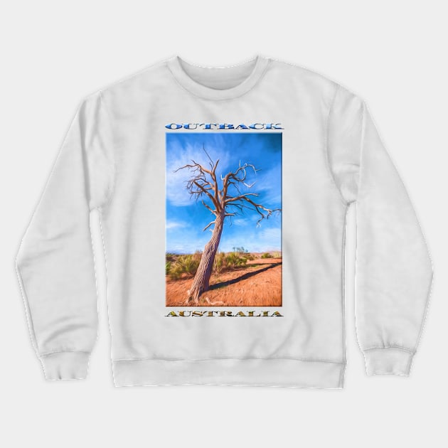 Australian Outback Tree Crewneck Sweatshirt by RaysTees